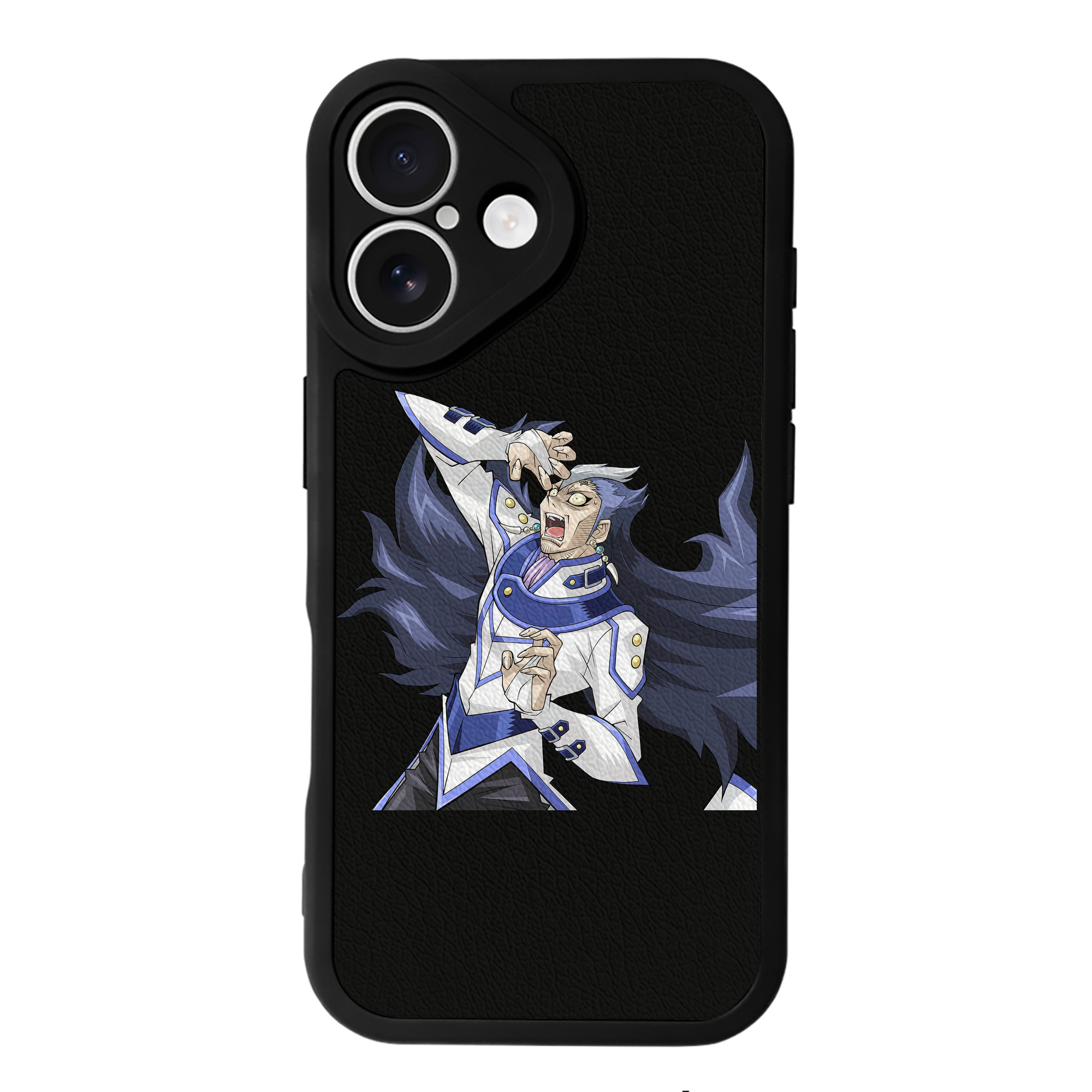 （画像用） 遊☆戯☆王 Yu-Gi-Oh! 【iPhone 16シリーズ対応】シリコンスマホケース（レザー調） 材質：シリコン